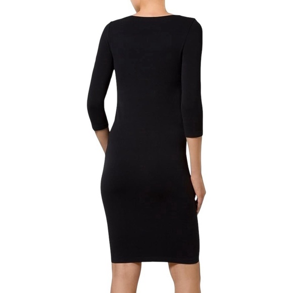 WOLFORD Barcelona 3/4 Sleeve Bodycon Black Dress - Picture 3 of 9